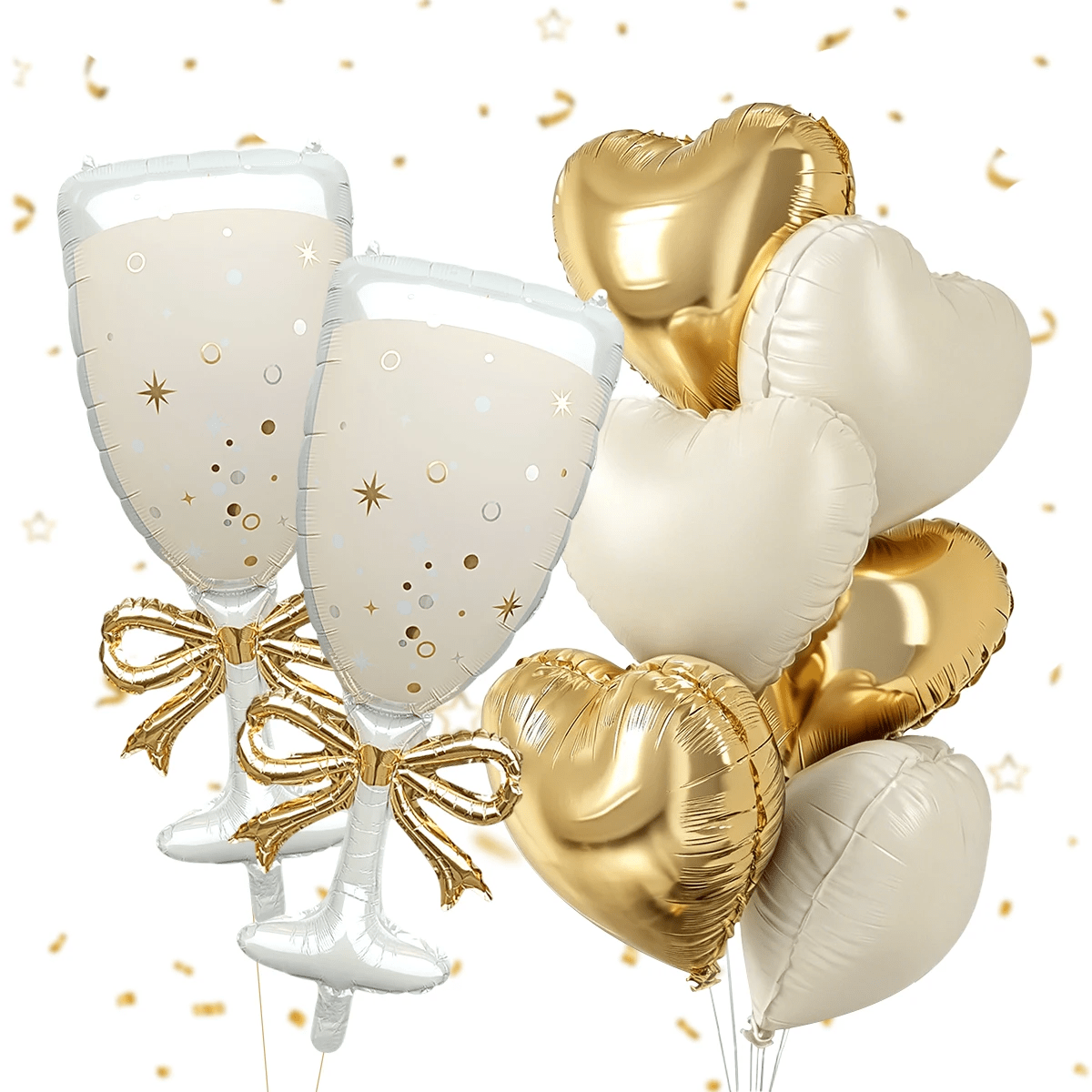 9pcs Champagne Wine Glass Them - đánh giá và giá Balloon Pump Hand