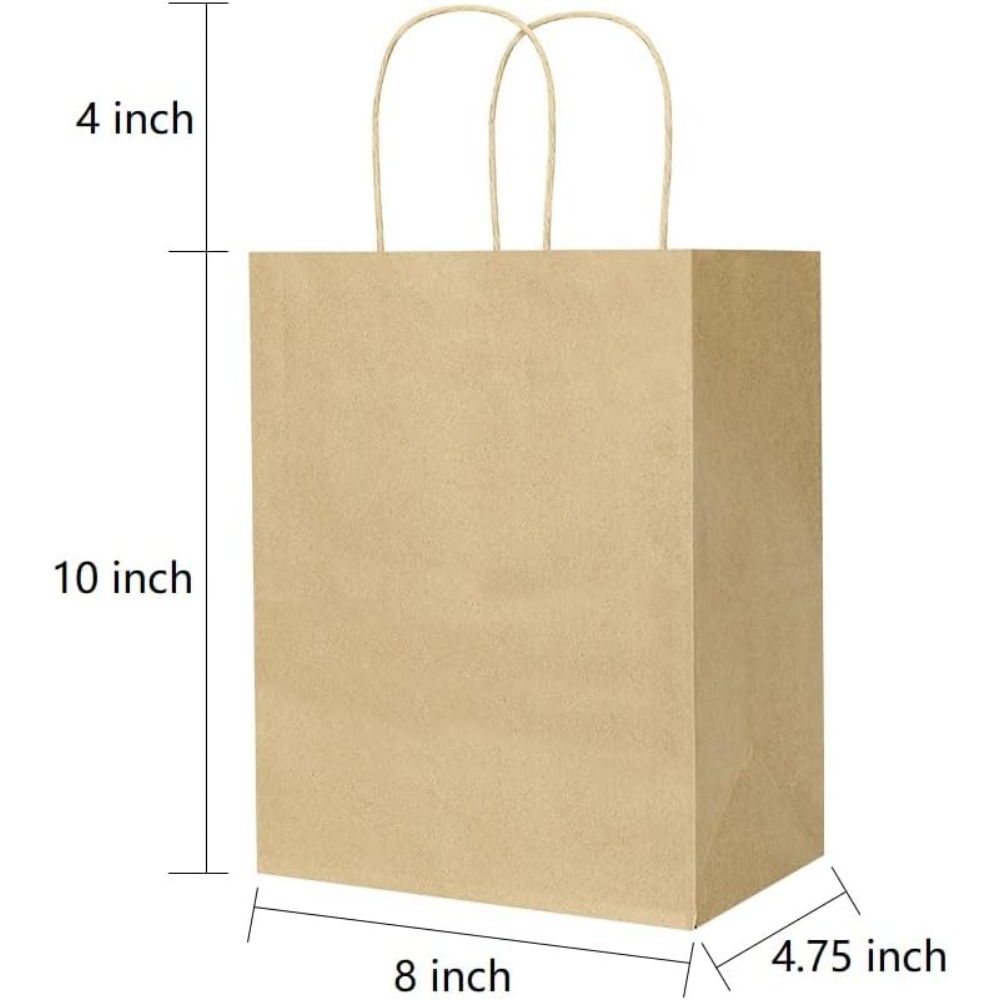 50 Pack 8x4.75x10 Inch Brown K - đánh giá và giá Party Favor Bag