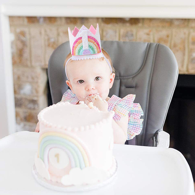 Felt Rainbow Theme Birthday Pa - đánh giá và giá Party Hat Cone