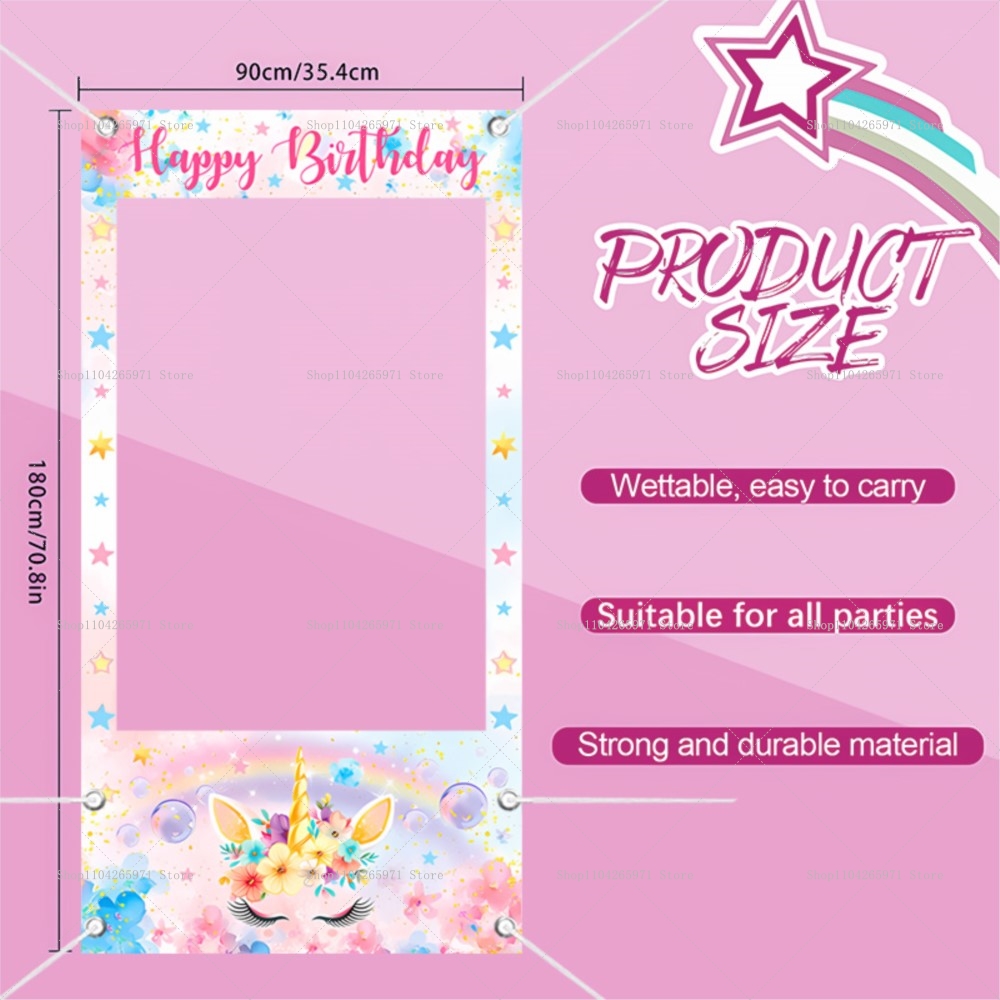 Unicorn Theme Photo Booth Fram - đánh giá và giá Photo Booth Frame