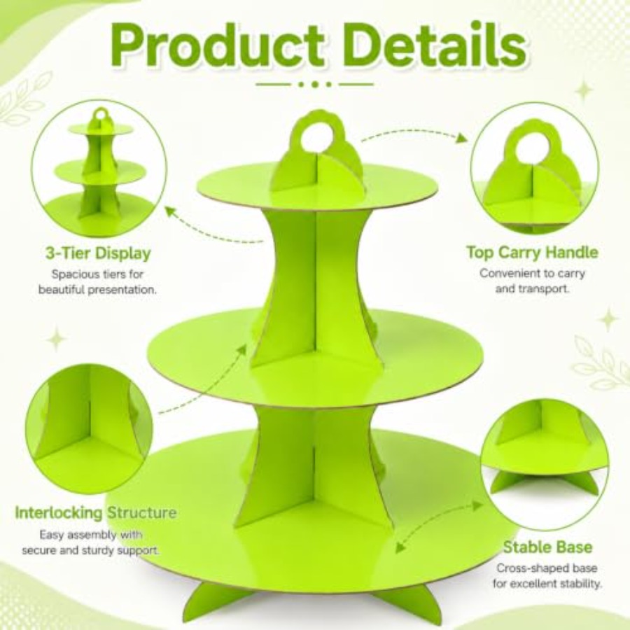 Cupcake Stand 3 Tier Cupcake T - đánh giá và giá Cupcake Stand Tier