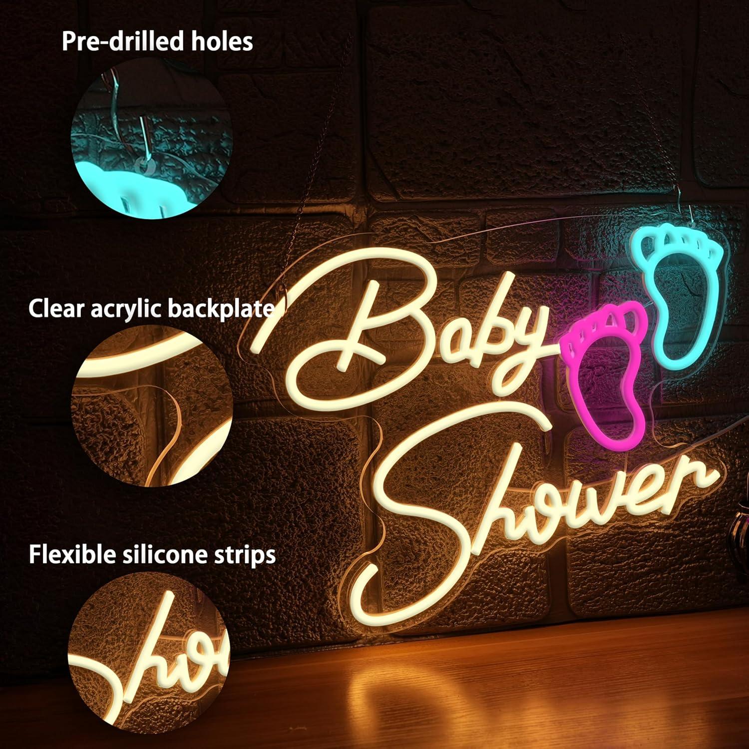 Baby Shower Neon Sign Oh Baby  - đánh giá và giá Neon Sign Party
