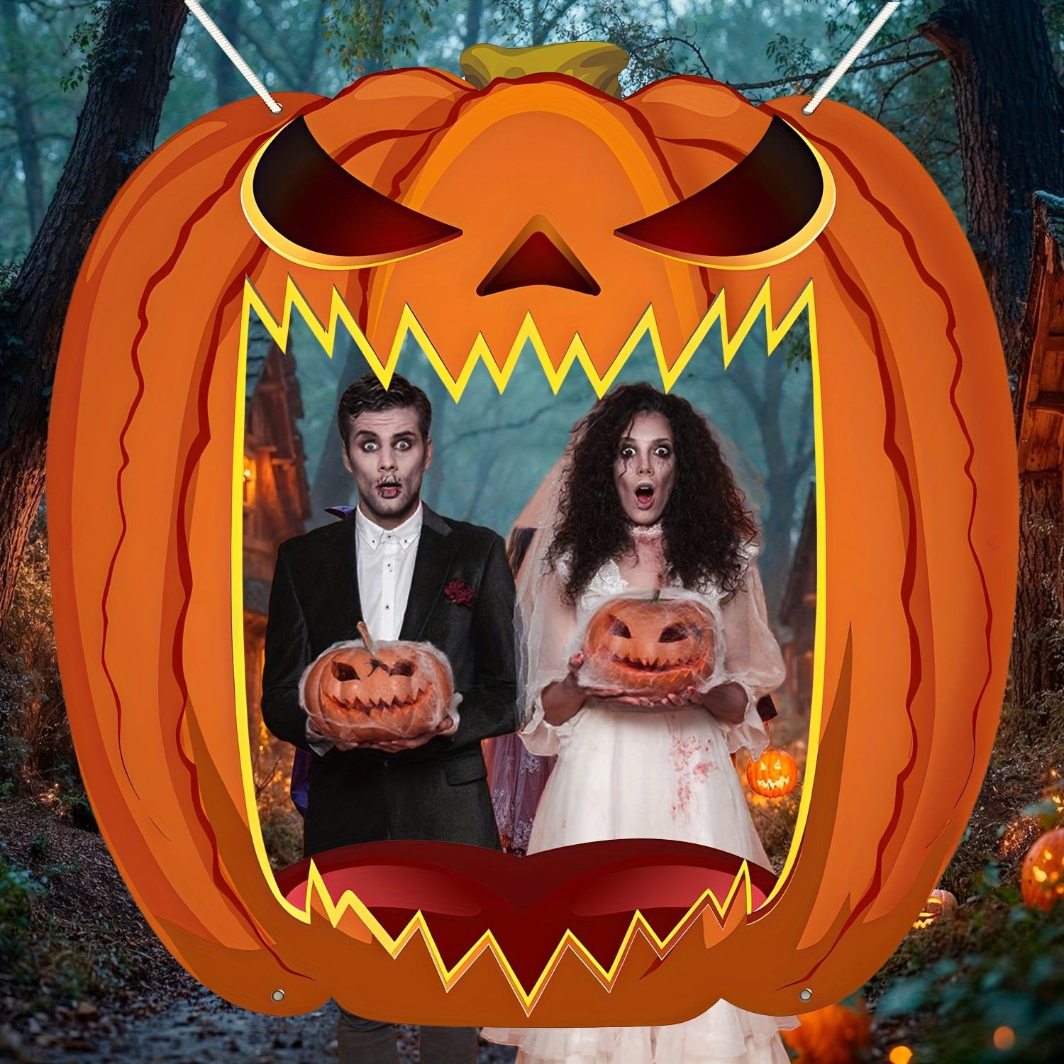 Giant Jack O Lantern Photo Boo - đánh giá và giá Photo Booth Frame