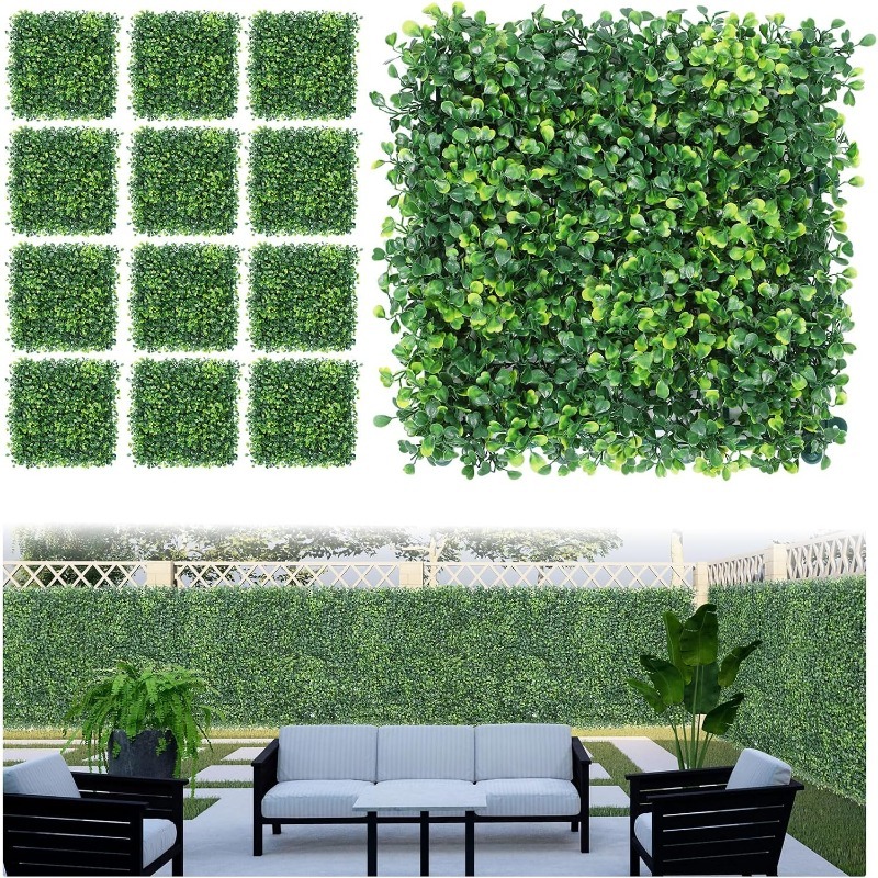 1/3/6Pcs Artificial Plants Gra - đánh giá và giá Flower Wall Panel