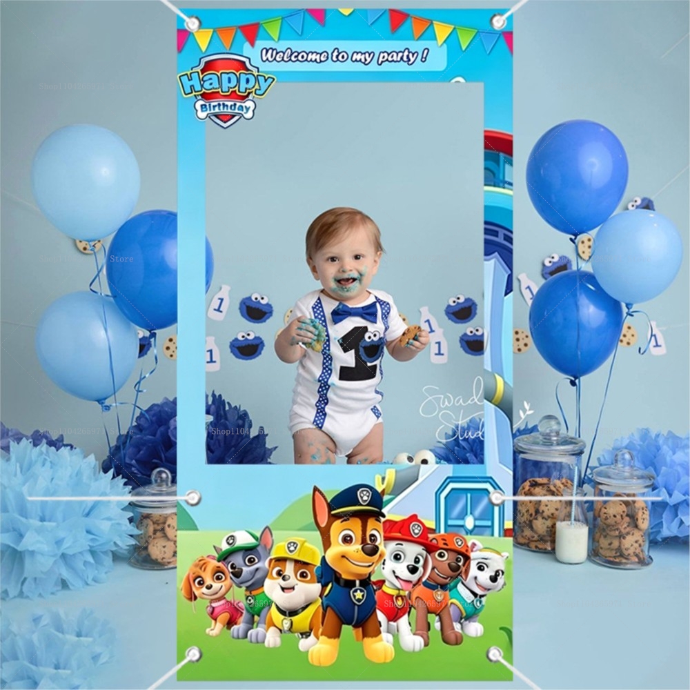 Cute Paw Patrol Dog Team Photo - đánh giá và giá Photo Booth Frame