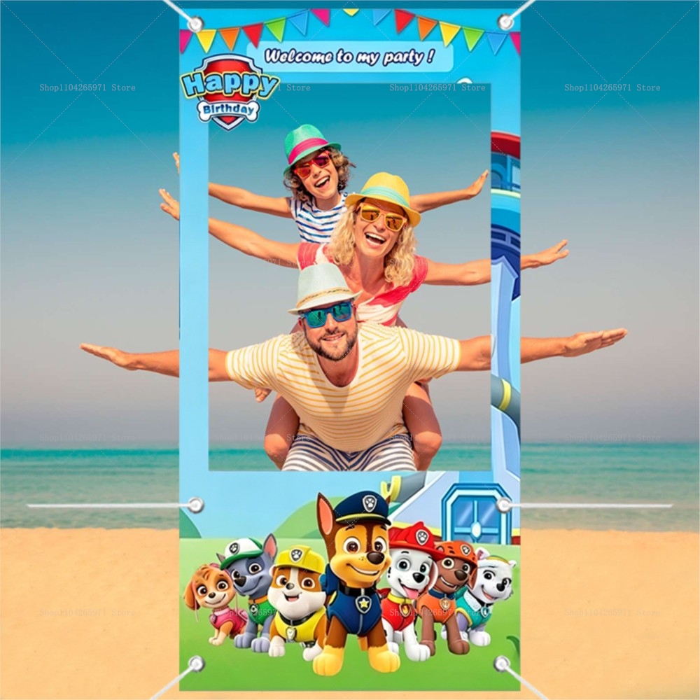 Cute Paw Patrol Dog Team Photo - đánh giá và giá Photo Booth Frame