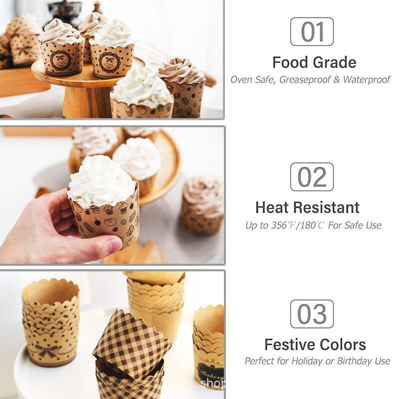 50Pcs/Pack Cupcake Paper Cups  - đánh giá và giá Event Suppliers